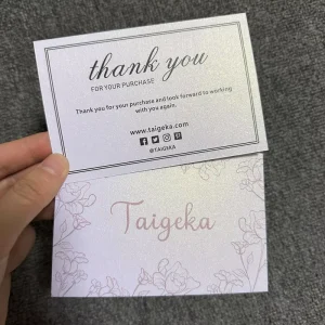 Custom Thank You Card Luxury Logo Printing Business Cards With Own Design