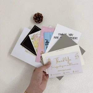 Custom Thank You Gift Postcard Gift Decoration Greeting Card for Birthday Small Business Card