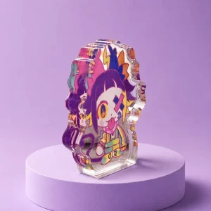 Custom Thick Clear Acrylic Anime Block Character Display Figure for Desk Decor Fan Goods and Retail Gifts