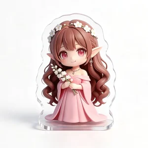 Custom Thickening Clear Acrylic 8MM Standee UV Printing Cute Anime Light Weight Customizable Exclusive Brand Keychain