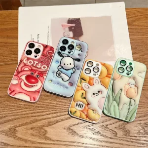 Custom Three Dimensional 3D Effect TPU+PC Wireless Charging Shockproof Waterproof Phone Case for S23 Ultra