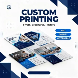 Custom Three-Fold A4 Color Single Page Flyer Printing UV Coated