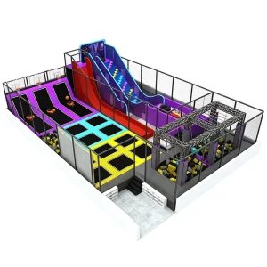 Custom Trampoline Park Ninja Course Indoor Amusement Equipment Commercial Turnkey Adventure Center for Mall FEC ASTM Certified