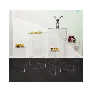 Custom Transparent Acrylic Display Stand Product Placement Stand Decorative Display Stand Custom Cake Acrylic Base Display Booth