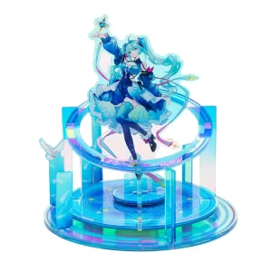 Custom Transparent Acrylic Plastic Anime & Cartoon Laser-Etched Rotating Standee-UV Printed Waterproof Customizable Standee