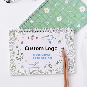 Custom Trendy Style Sticker Book Creative Planner Sticker Book Spiral Binding Design for Students