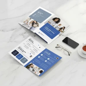 Custom Trifold Brochure Printing Flyer Pamphlet Leaflet Service A5 A4 Pamphlets Design Digital 3 4 Fold Leaflets Flyers Print