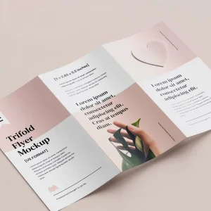 Custom Trifold Hardcover Display Brochure for Company and School Product Advertisement