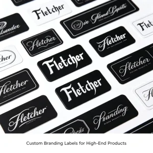 Custom UV Printed Acrylic Logo Nameplate Scratch Resistant PMMA Identification Sign