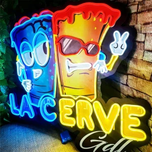 Custom UV Printing Neon Logo Art Space Luminescent Diode Commercial Brand Logo Attracts Attention for Store & Business Signage
