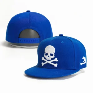 Custom Unstructured Plain Snapback Cap 3D Embroidery Flat Brim Adjustable Hip Hop Hat Unisex Streetwear Baseball Cap