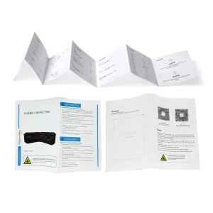 Custom User Manual Printed Design Small A4 A5 Color Folding Instruction Brochure Catalog Mini Booklet Printing