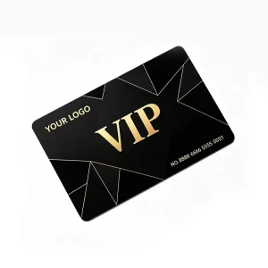 Custom VIP Cardboard Membership Loyalty Business Gift Card with Gold Foil Embossed Special Texture Custom Size