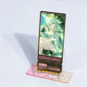 Custom Vertical Ticket Outline Acrylic Table Stand Anime Character Stable Stock Custom Illustration Print