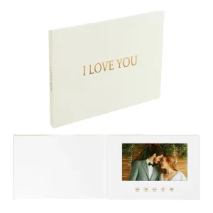 Custom Video Brochure 2.4/4.3/5/7 Inch LCD Screen Video Book Digital Greeting Card for Business Marketing Wedding Gift