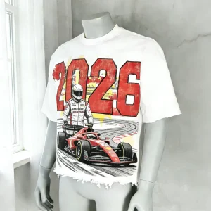 Custom Vintage 100% Cotton Acid Wash Boxy Graphics Cropped Knitted Digital Print Oversized Men’s T-Shirts