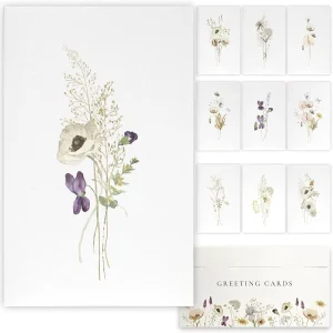 Custom Vintage Personalised Greeting Card Display with Envelop for Card with Saides to Hold Flow