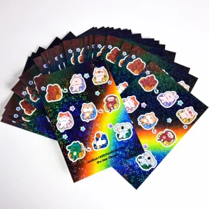 Custom Vinyl PVC Die Cut Sticker Product Logo Label Printing Self adhesive Sticker Waterproof Packaging Label