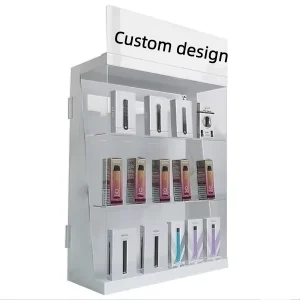 Custom Wall Mounted Acrylic Display Stand for Portable Electronic Products Multi Layer Brandable Retail Fixture OEM ODM Accepted