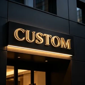 Custom Waterproof Acrylic Stainless Steel LED Illuminated Letter Backlit Sign