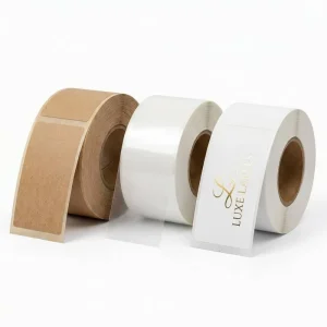 Custom Waterproof Adhesive Roll Labels for Automatic Labeling Machines, Permanent Adhesion Product Packaging Stickers