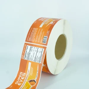 Custom Waterproof Label Roll Self Adhesive Organic Food and Beverage Juice Teacup Supplements Plastic Bottle Label Sticker