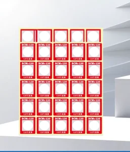 Custom Waterproof Oil Proof Self Adhesive Temperature Sensitive Label for PCB Electronic Components Heat Exposure Monitoring