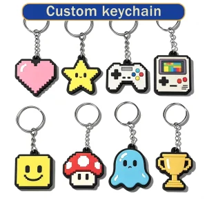 Custom Waterproof PVC Key Chain, Custom Cartoon & Comic Character Keyring, Custom Accessories As Holiday Promotional Giveaways