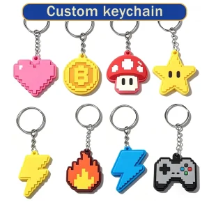 Custom Waterproof PVC Key Chain, Custom Cartoon & Comic Character Keyring, Custom Accessories As Holiday Promotional Giveaways