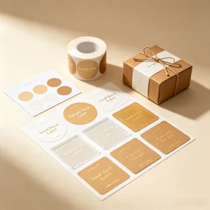 Custom Waterproof Packaging Label Stickers for Grocery and Gift Products