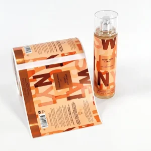 Custom Waterproof Vinyl Skincare Bottle Label Sticker for Cosmetic Setting Spray
