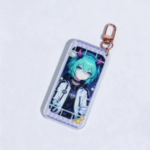 Custom Wavy Film Frame Acrylic Keychain Game Anime Pendant Stable Stock Custom Illustration Art