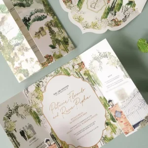 Custom Wedding Invitation Suite High Quality Printed Invites Set for Wedding Supplies