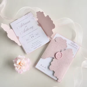 Custom Wedding Invitation Suite Letterpress Wedding Invitations Embossed Wedding Card Invitation Set