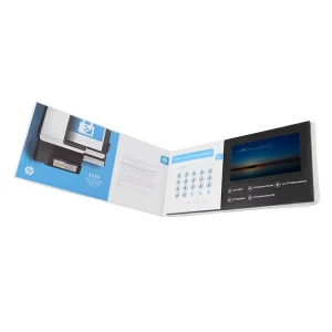 Custom Wedding Video Greeting Card Blank 7 Inch Digital Video Brochure LCD Screen
