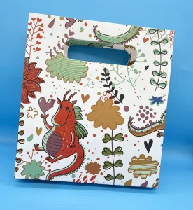 Custom White Cardstock Tote Bags Paper Bags Corporate Packaging Promotional Gift Bags Garment Bags Offset Printing Custom Logo