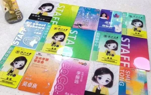 Custom Work ID Name Tag Colored Irregular Puzzle Student Team Chest Badge Custom Color Size Shape RFID Blocking Passport