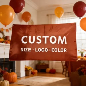 Custom Your Brand Logo Eco Friendly Digital Print Bright Color Customized Shape Party Advertising Promotional Posters
