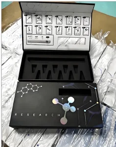 Custom Your Logo Disposable Pen Magnetic Close Box with Different Names Storage Case for Personal Care Packaging