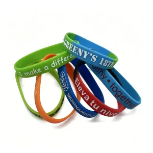 Custom Your Own Message on Silicone Wristband Promotional Customised Logo Wrist Bands Material Wrist Bands