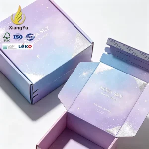 Custom Zipper Mailer Box for Cosmetic Packaging With Luxury Printing Corrugated Paper Box for Beauty Brand OEM Factory