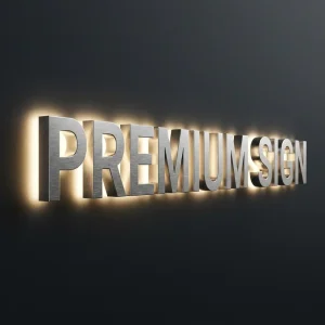 Custom design Backlit Sign Acrylic Backlit Alphabet Lettering Signs Outdoor Led Decor Advertising Backlit Letters