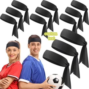 Custom logo Headbands Headtie Comfortable Fabric Hair Cool Head Tie Sports Headband for Men