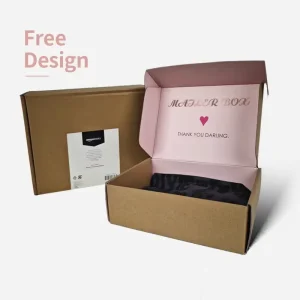 Custom logo Kraft Paper Offset Printing Garment Corrugated Cardboard Clothing Packaging Box for Gifts
