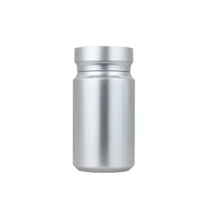 Custom logo Premium Silver PET Plastic Bottle 150cc for Health Supplements Food Grade Capsule Tablet Powder Packaging