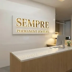 Custom logo Wall Sign Storefront Business Sign Waterproof LED Illuminated Channel Letters for Restaurant Cafe and Shopping