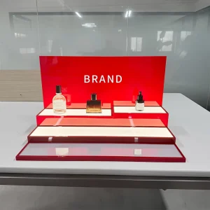 Customisable Logo Acrylic Perfume Display Stand with Lighting Customized Color & Size Retail Use
