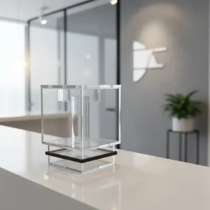 Customised Acrylic Rotating Portable Display Stand for Modern Countertop Promotion