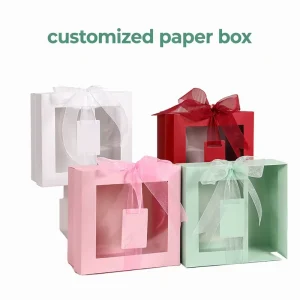 Customised Rigid Cardboard Gift Box Eco-Friendly Luxury Gift Box Printing Packaging Paper Creative Embossing Design Paper Boxes