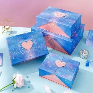 Customised Rigid Cardboard Gift Box Eco-Friendly Personalised Eco-Friendly Printing Packaging Paper Creative Embossing Design